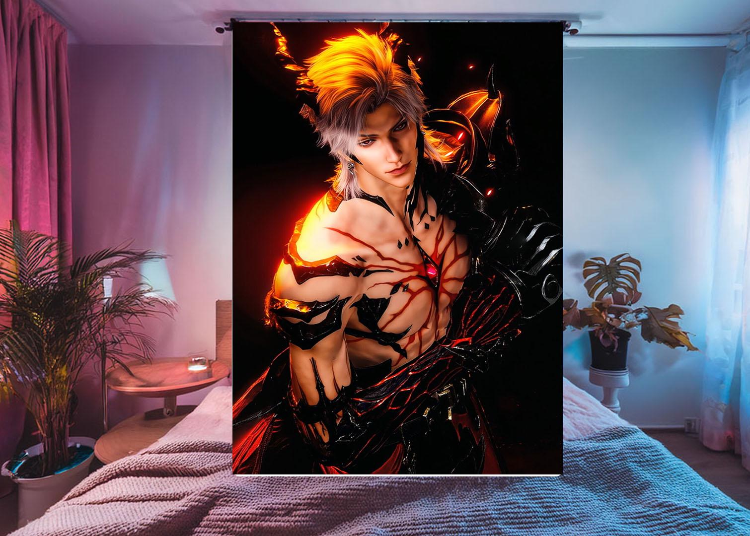 Sylus Hanging Tapestry | Love and Deepspace | Personalized Wall Art | Made to Order | Polyester Fabric | Ship Flag Banner