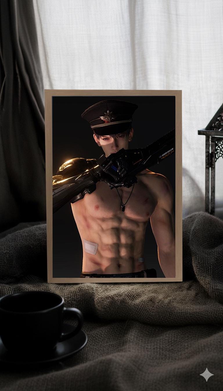 Caleb Mirror/LightBox! Custom Order Night Lamp Love and Deepspace Sylus Xavier Rafayel Zayne Caleb Otome gamer gift bedroom decor C504