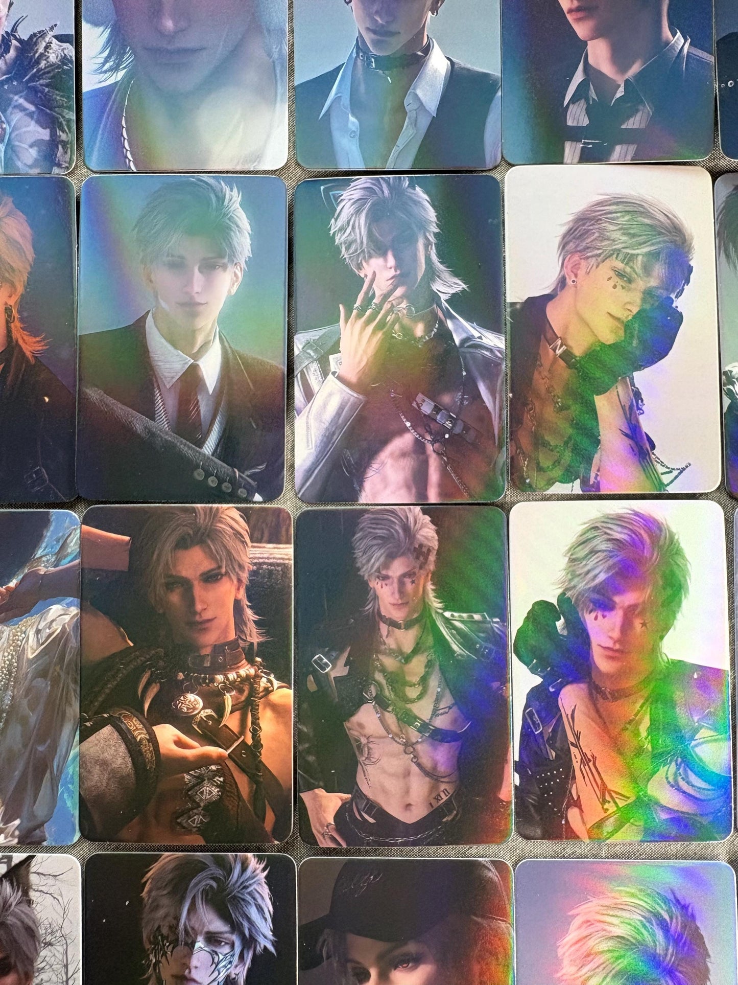 50pcs/set Sylus holographic cards! Love and Deepspace LaDS Xavier Rafayel Zayne Caleb Otome gamer gift