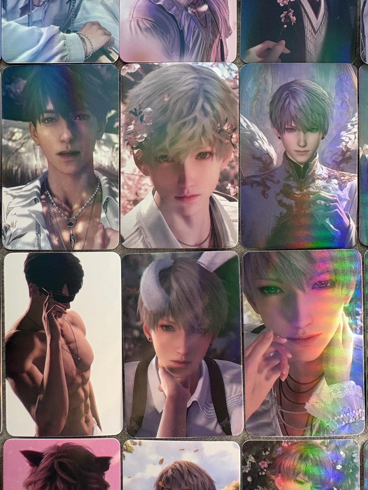50pcs/set LaDS holographic cards! Love and Deepspace LaDS Xavier Rafayel Zayne Caleb Otome gamer gift