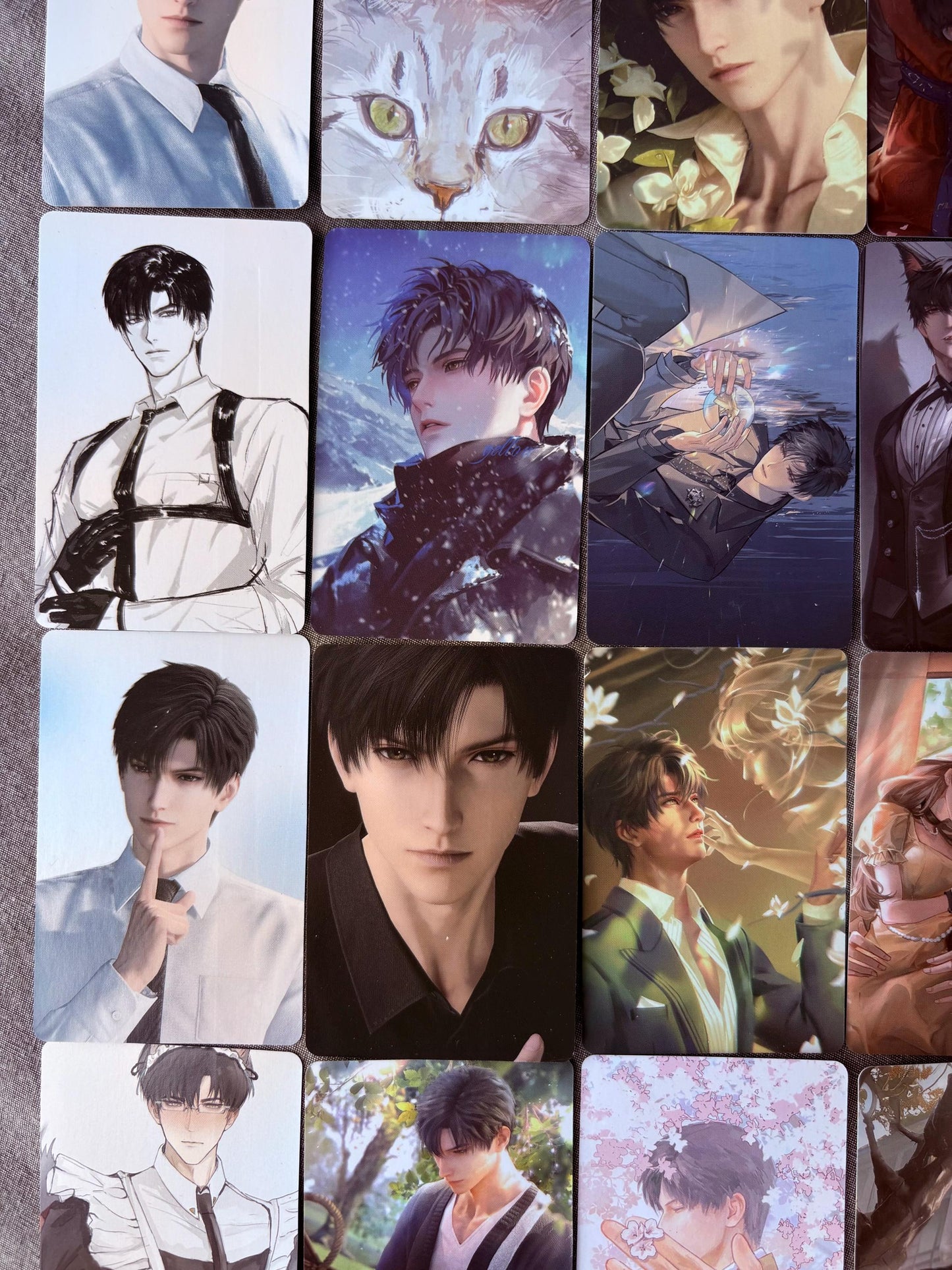 50pcs/set Zayne photo cards! Love and Deepspace LaDS Xavier Rafayel Zayne Caleb Otome gamer gift
