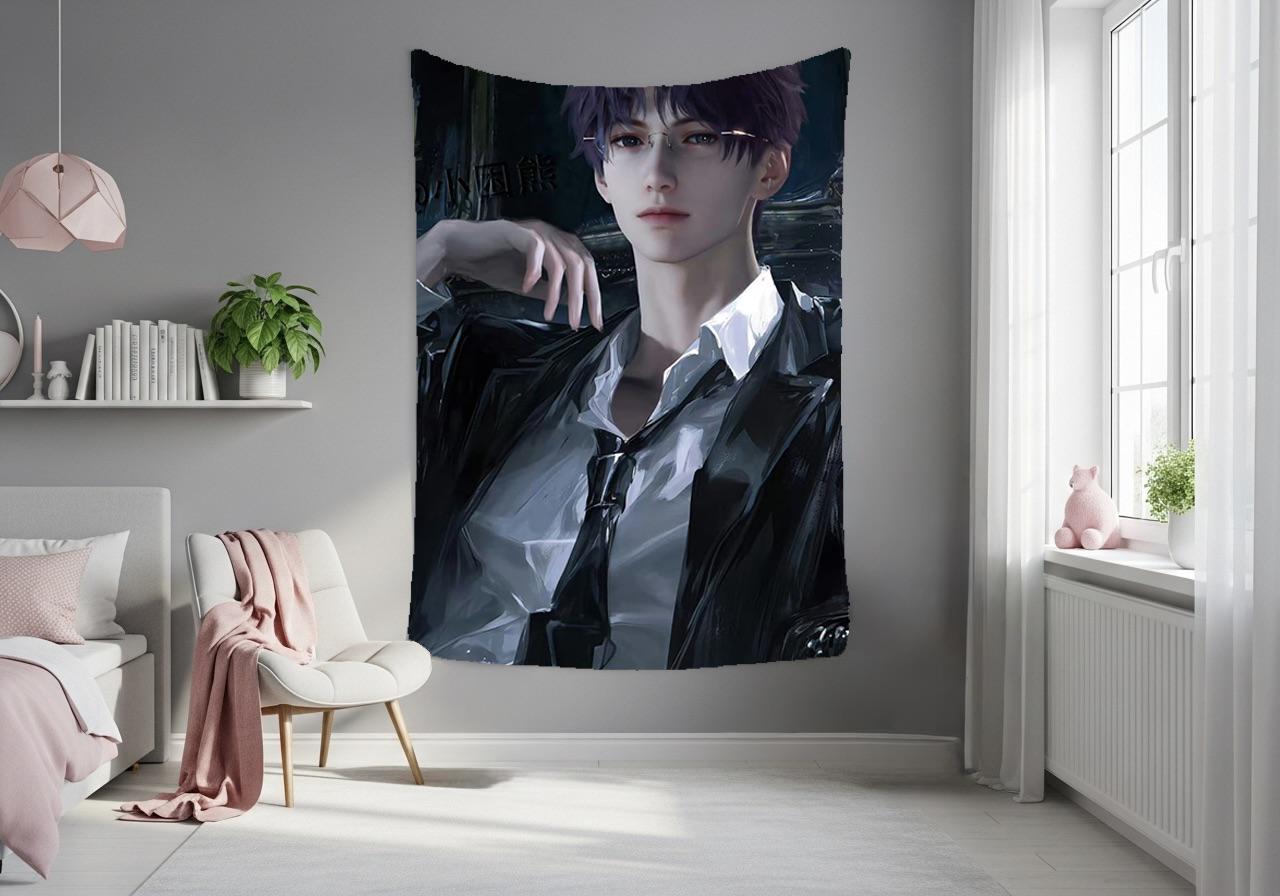 Rafayel Hanging Tapestry | Love and Deepspace | Personalized Wall Art | Made to Order | Polyester Fabric | Ship Flag Banner