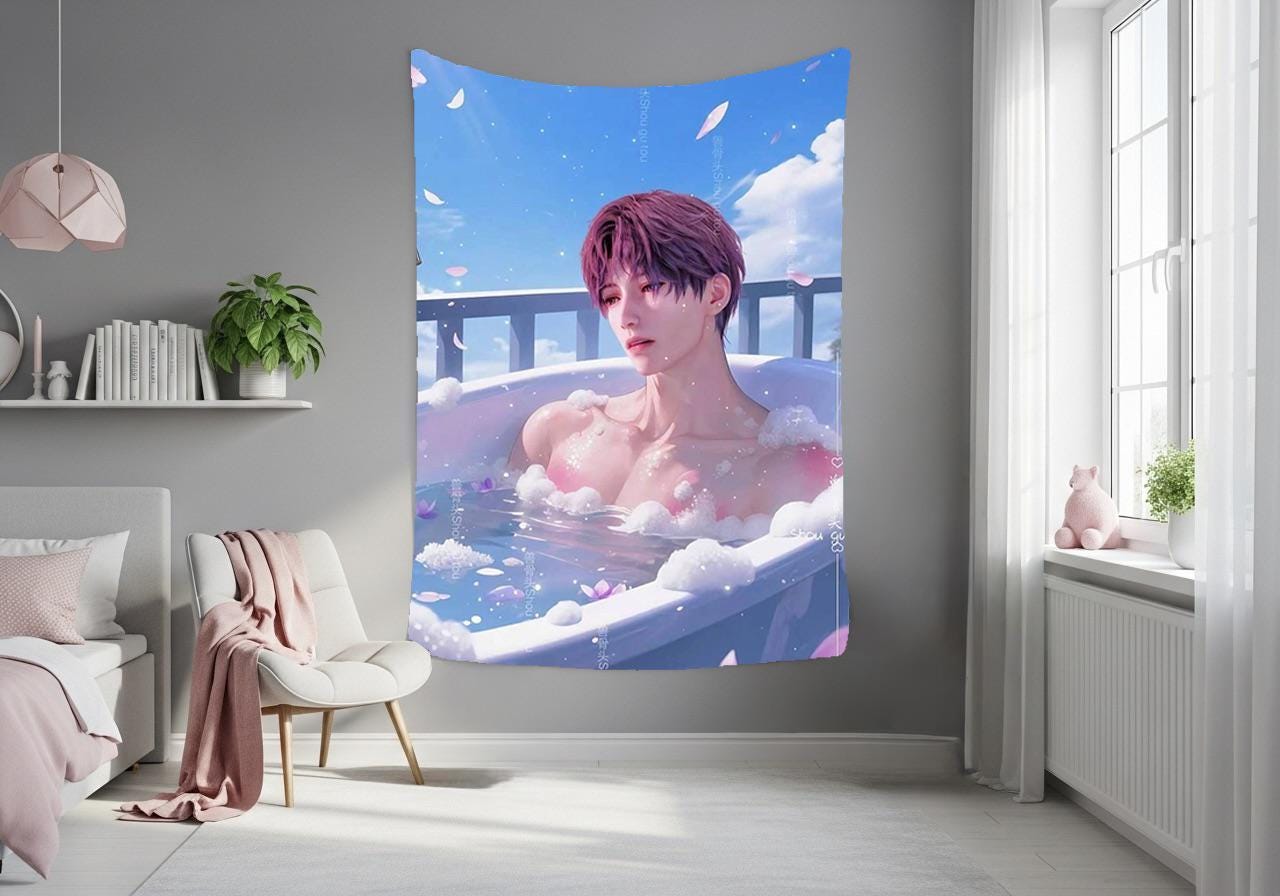 Rafayel Hanging Tapestry | Love and Deepspace | Personalized Wall Art | Made to Order | Polyester Fabric | Ship Flag Banner