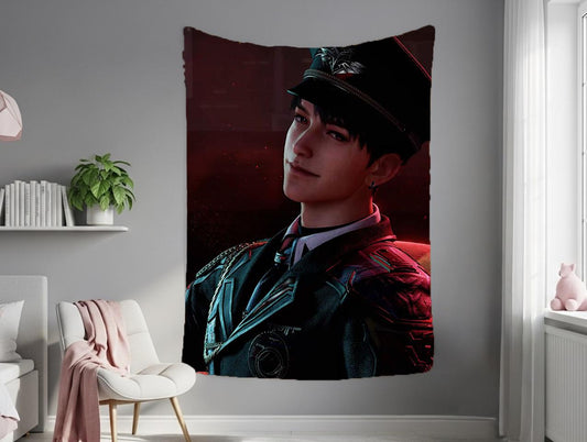 Caleb Hanging Tapestry | Love and Deepspace | Personalized Wall Art | Made to Order | Polyester Fabric | Ship Flag Banner