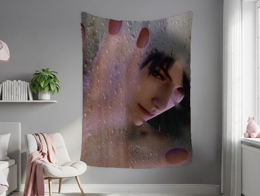 Caleb Hanging Tapestry | Love and Deepspace | Personalized Wall Art | Made to Order | Polyester Fabric | Ship Flag Banner