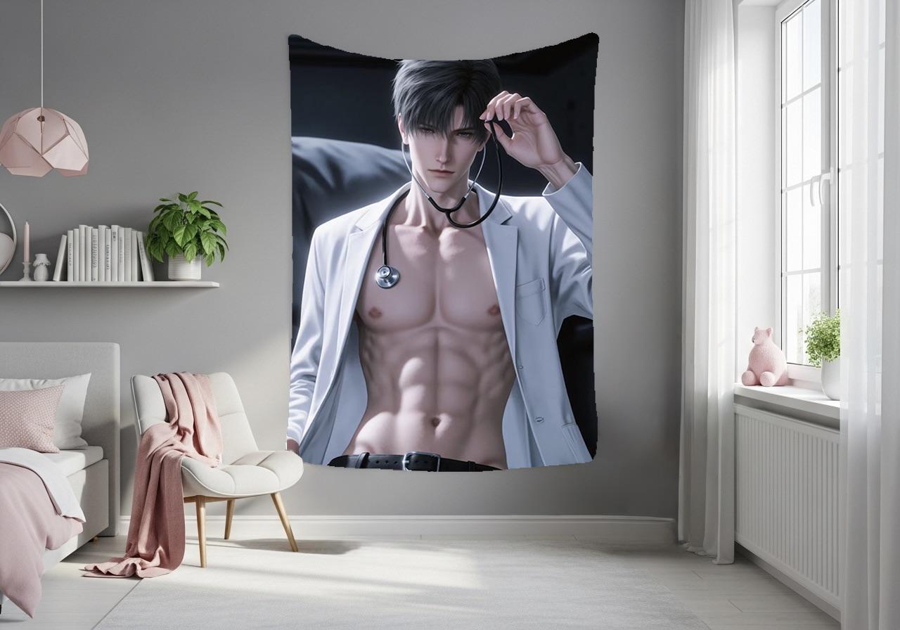 Zayne Hanging Tapestry | Love and Deepspace | Personalized Wall Art | Made to Order | Polyester Fabric | Ship Flag Banner