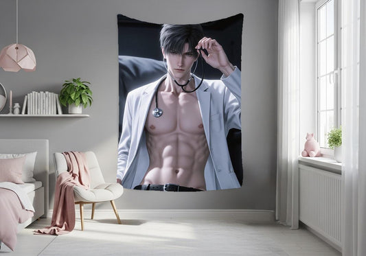 Zayne Hanging Tapestry | Love and Deepspace | Personalized Wall Art | Made to Order | Polyester Fabric | Ship Flag Banner