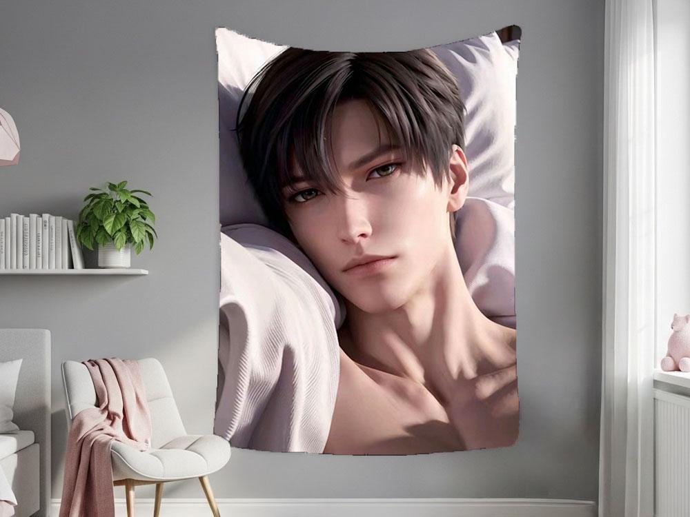 Xavier Hanging Tapestry | Love and Deepspace | Personalized Wall Art | Made to Order | Polyester Fabric | Ship Flag Banner