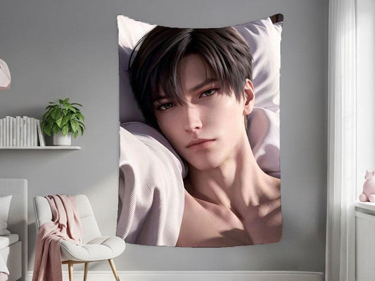 Xavier Hanging Tapestry | Love and Deepspace | Personalized Wall Art | Made to Order | Polyester Fabric | Ship Flag Banner