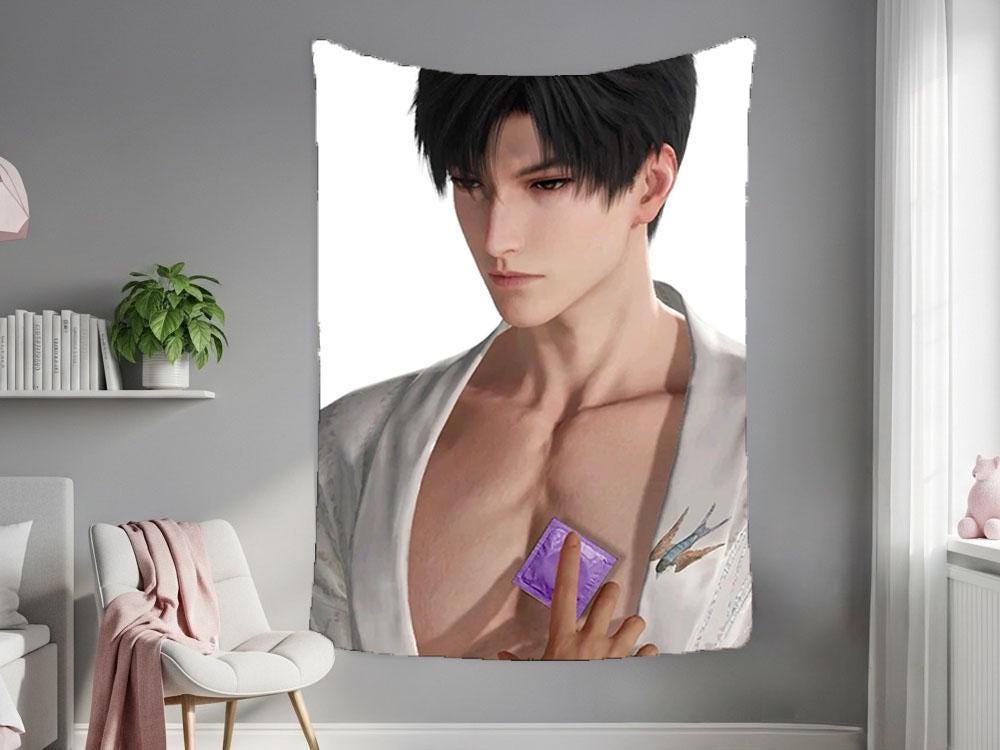 Zayne Hanging Tapestry | Love and Deepspace | Personalized Wall Art | Made to Order | Polyester Fabric | Ship Flag Banner