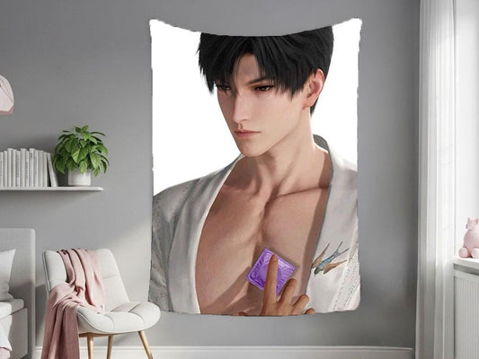 Zayne Hanging Tapestry | Love and Deepspace | Personalized Wall Art | Made to Order | Polyester Fabric | Ship Flag Banner