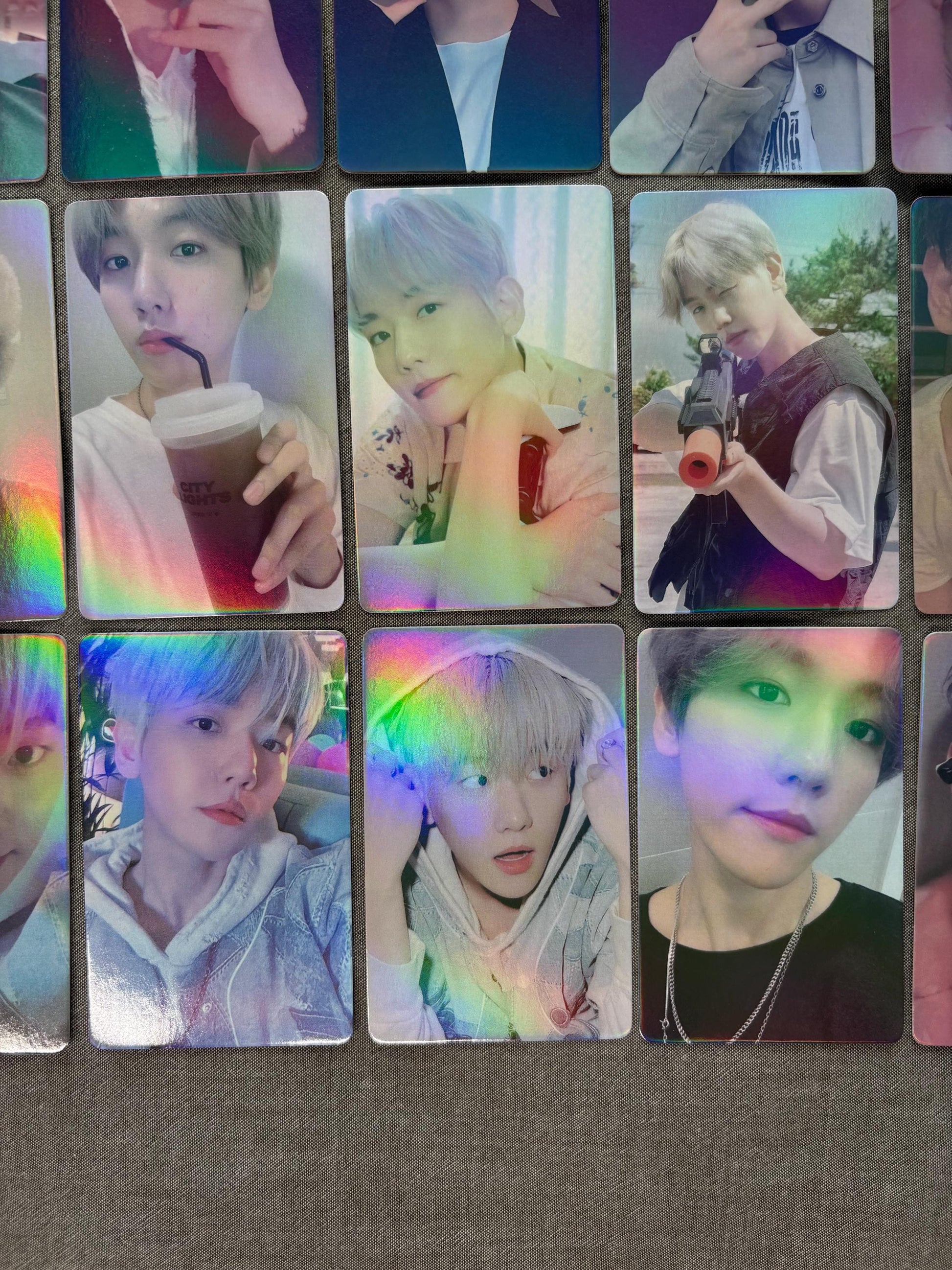 Baekhyun 56pc/set Kpop merch EXO Byun Baek-hyun holographic lomo cards