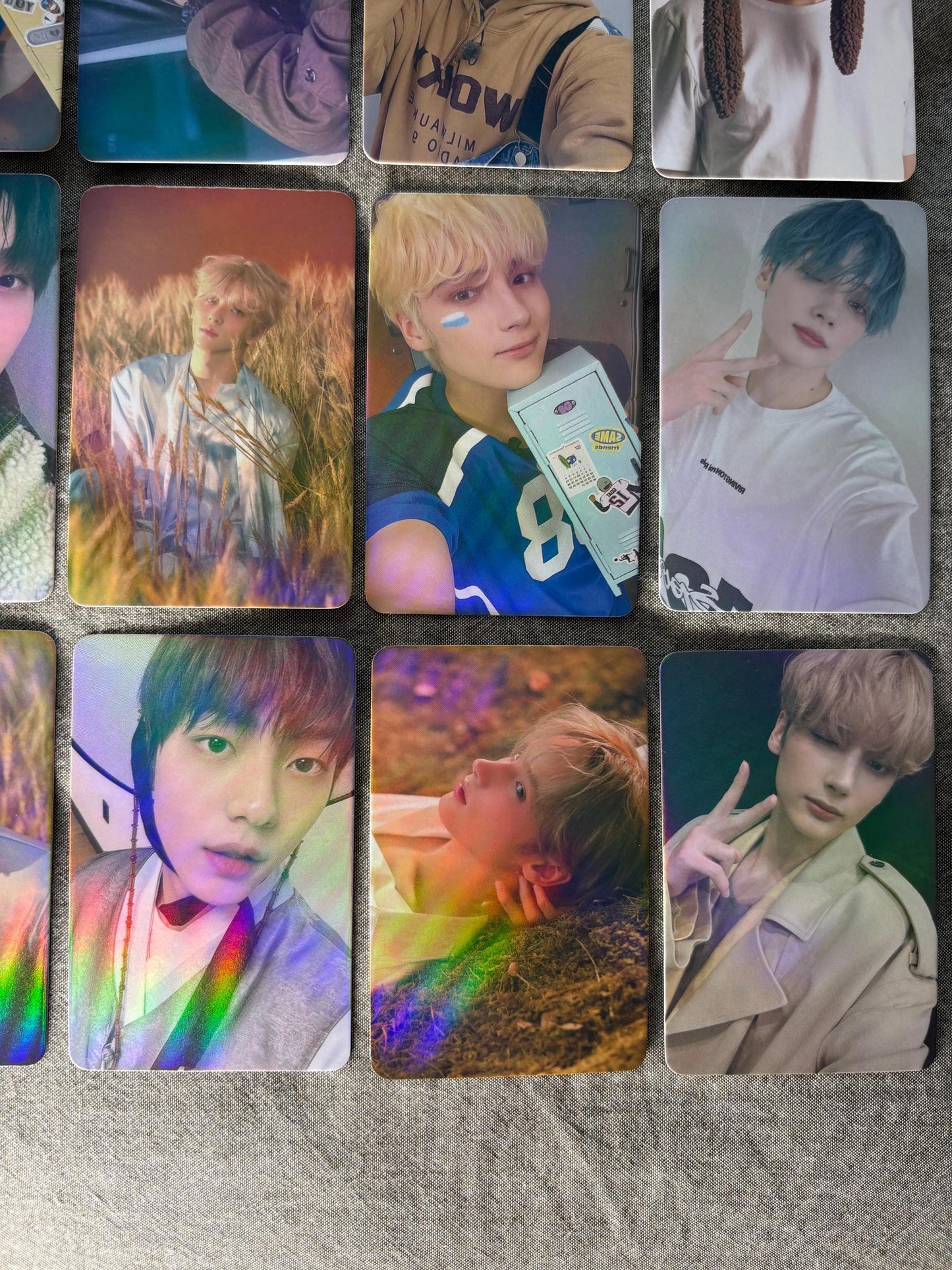 t x t 55pc/set Yeonjun Soobin Beomgyu Taehyun HueningKai Kpop merch lomo cards tommorrow x together