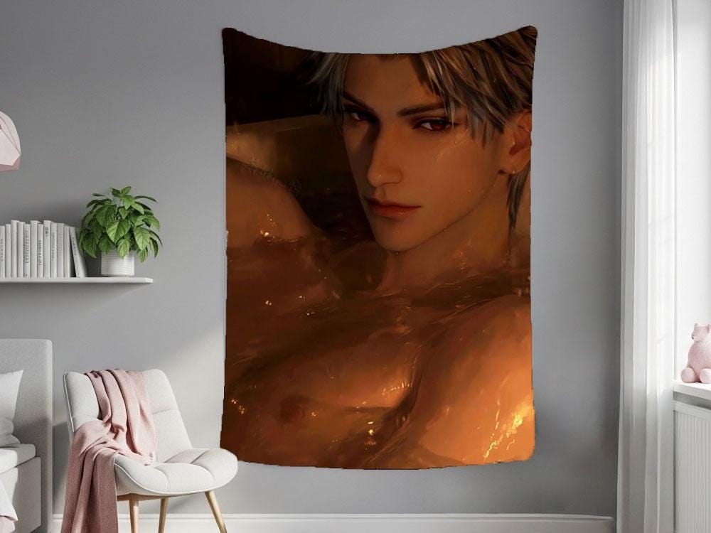 Sylus Hanging Tapestry | Love and Deepspace | Personalized Wall Art | Made to Order | Polyester Fabric | Ship Flag Banner