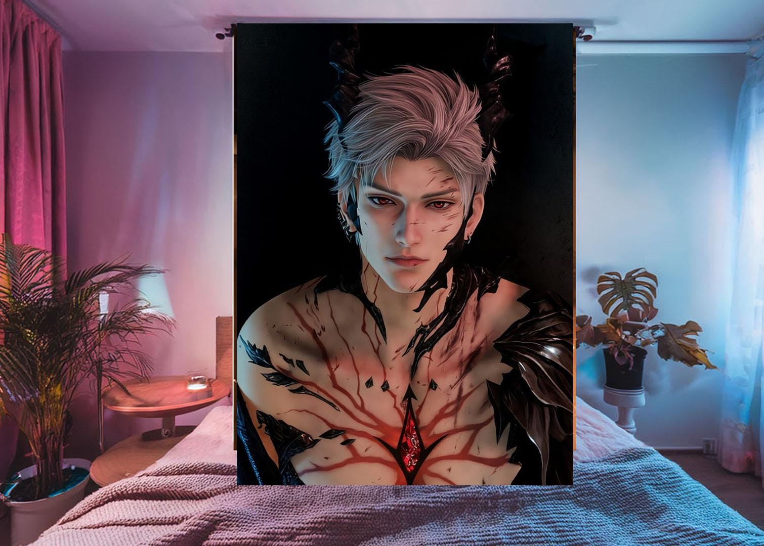 Sylus Hanging Tapestry | Love and Deepspace | Personalized Wall Art | Made to Order | Polyester Fabric | Ship Flag Banner