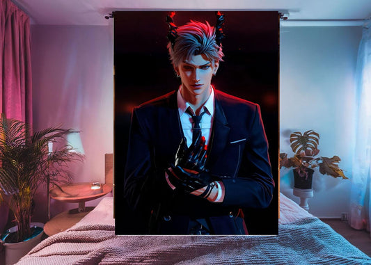 Sylus Hanging Tapestry | Love and Deepspace | Personalized Wall Art | Made to Order | Polyester Fabric | Ship Flag Banner