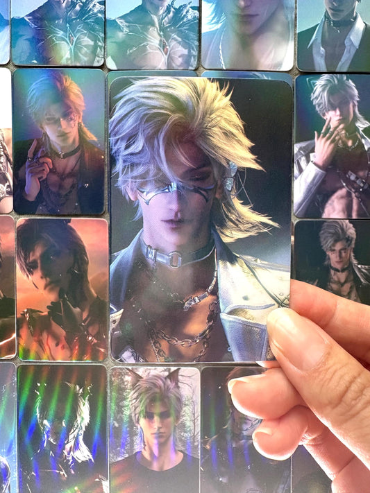 50pcs/set Sylus holographic cards! Love and Deepspace LaDS Xavier Rafayel Zayne Caleb Otome gamer gift
