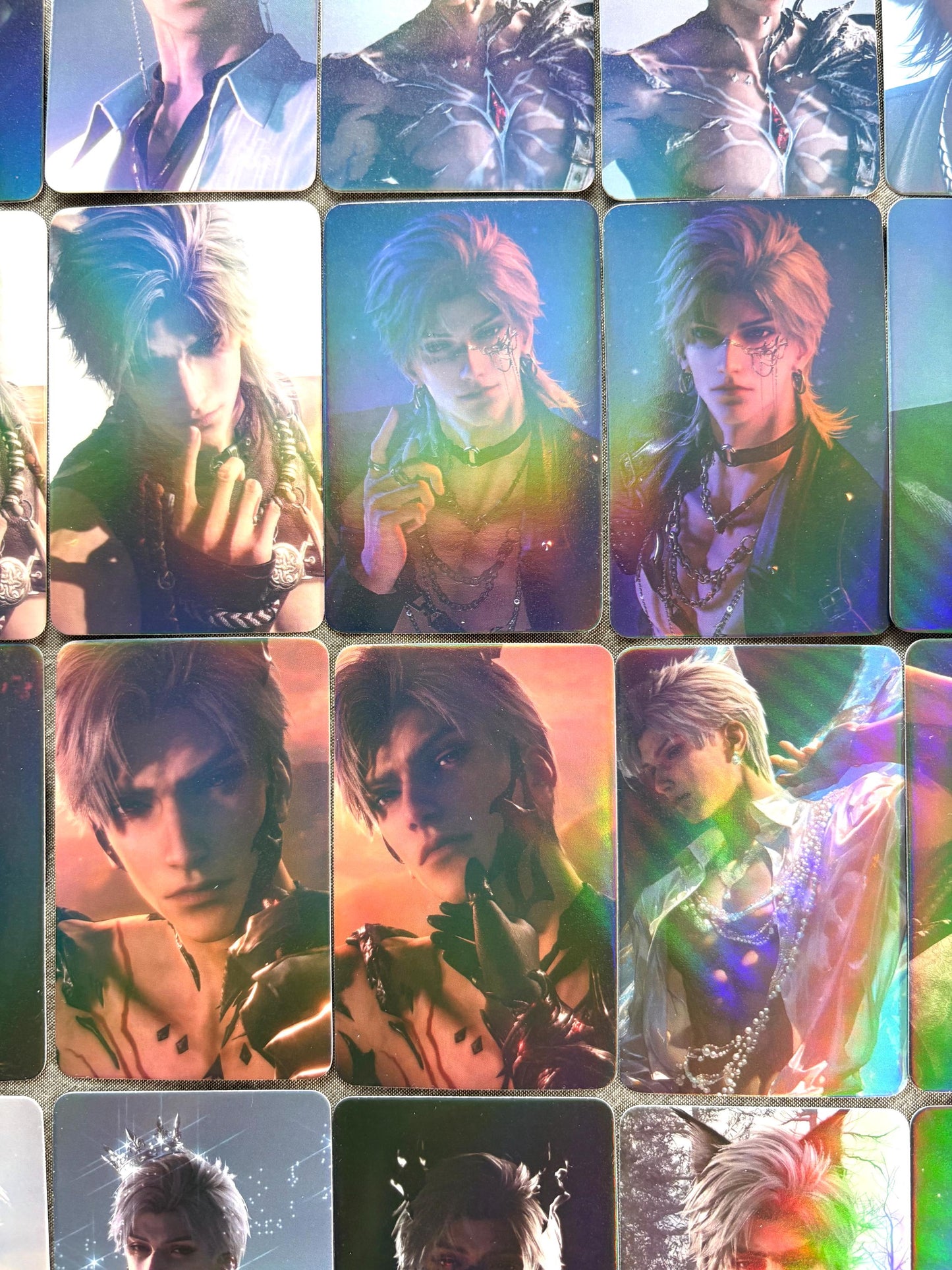 50pcs/set Sylus holographic cards! Love and Deepspace LaDS Xavier Rafayel Zayne Caleb Otome gamer gift