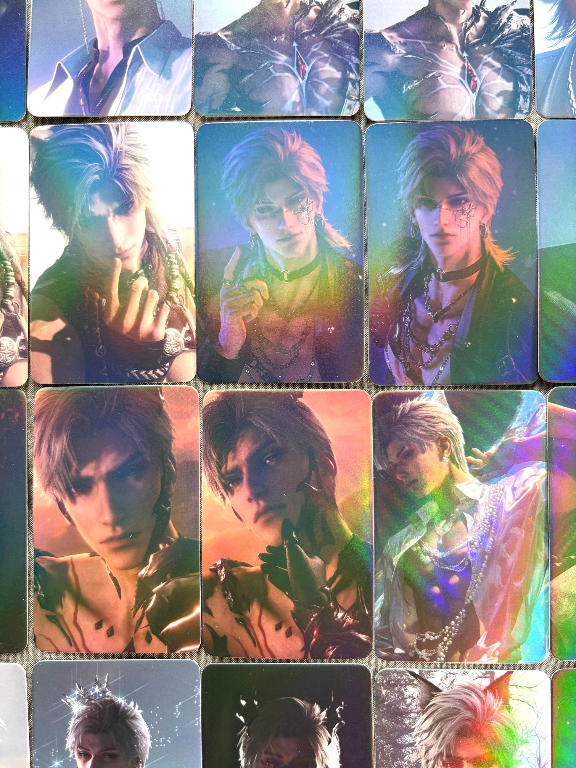 50pcs/set Sylus holographic cards! Love and Deepspace LaDS Xavier Rafayel Zayne Caleb Otome gamer gift