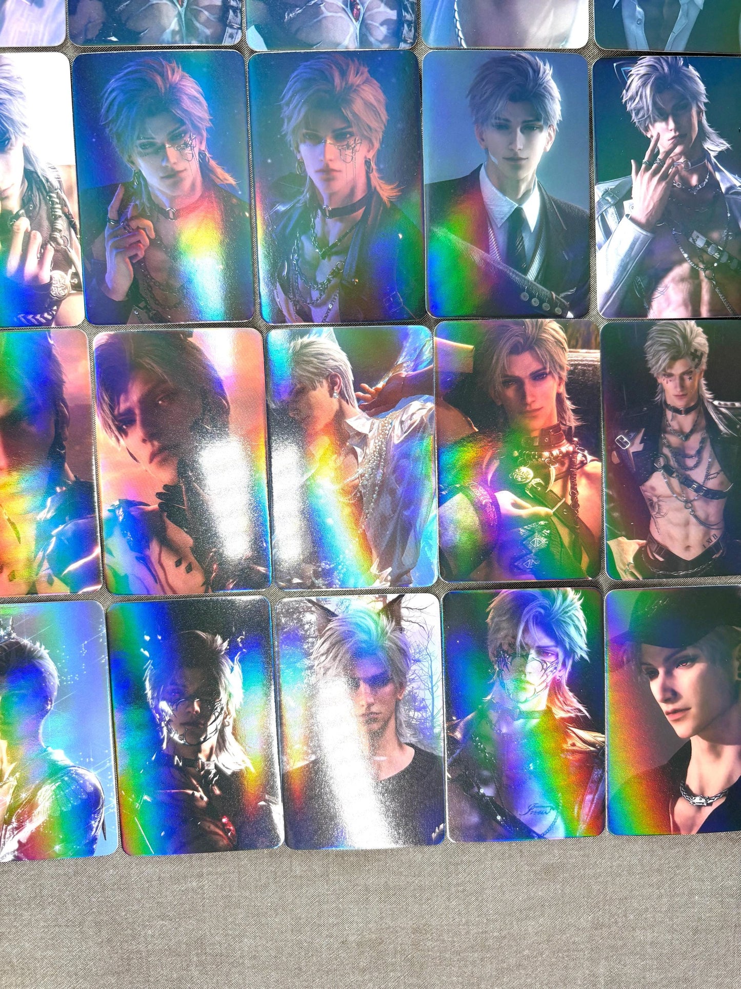 50pcs/set Sylus holographic cards! Love and Deepspace LaDS Xavier Rafayel Zayne Caleb Otome gamer gift