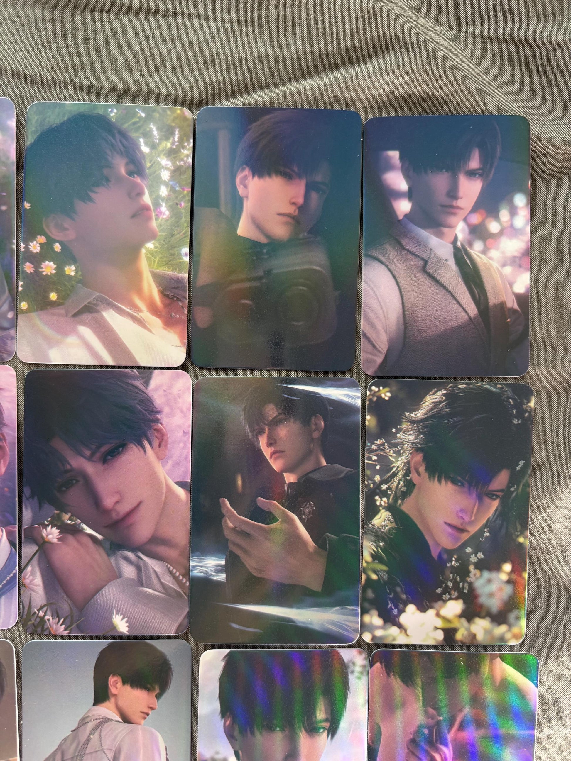 50pcs/set LaDS holographic cards! Love and Deepspace LaDS Xavier Rafayel Zayne Caleb Otome gamer gift