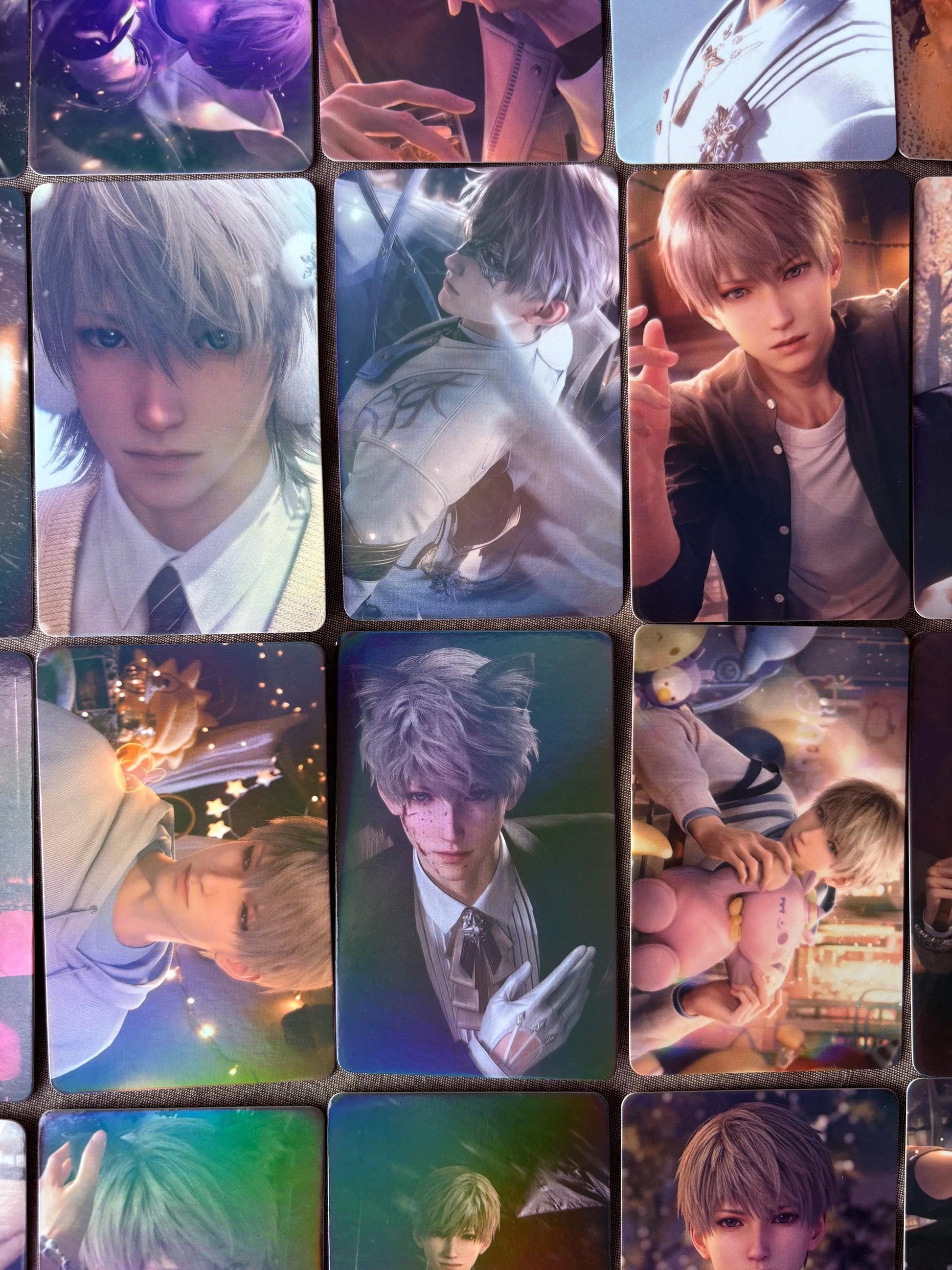 50pcs/set LaDS holographic cards! Love and Deepspace LaDS Xavier Rafayel Zayne Caleb Otome gamer gift