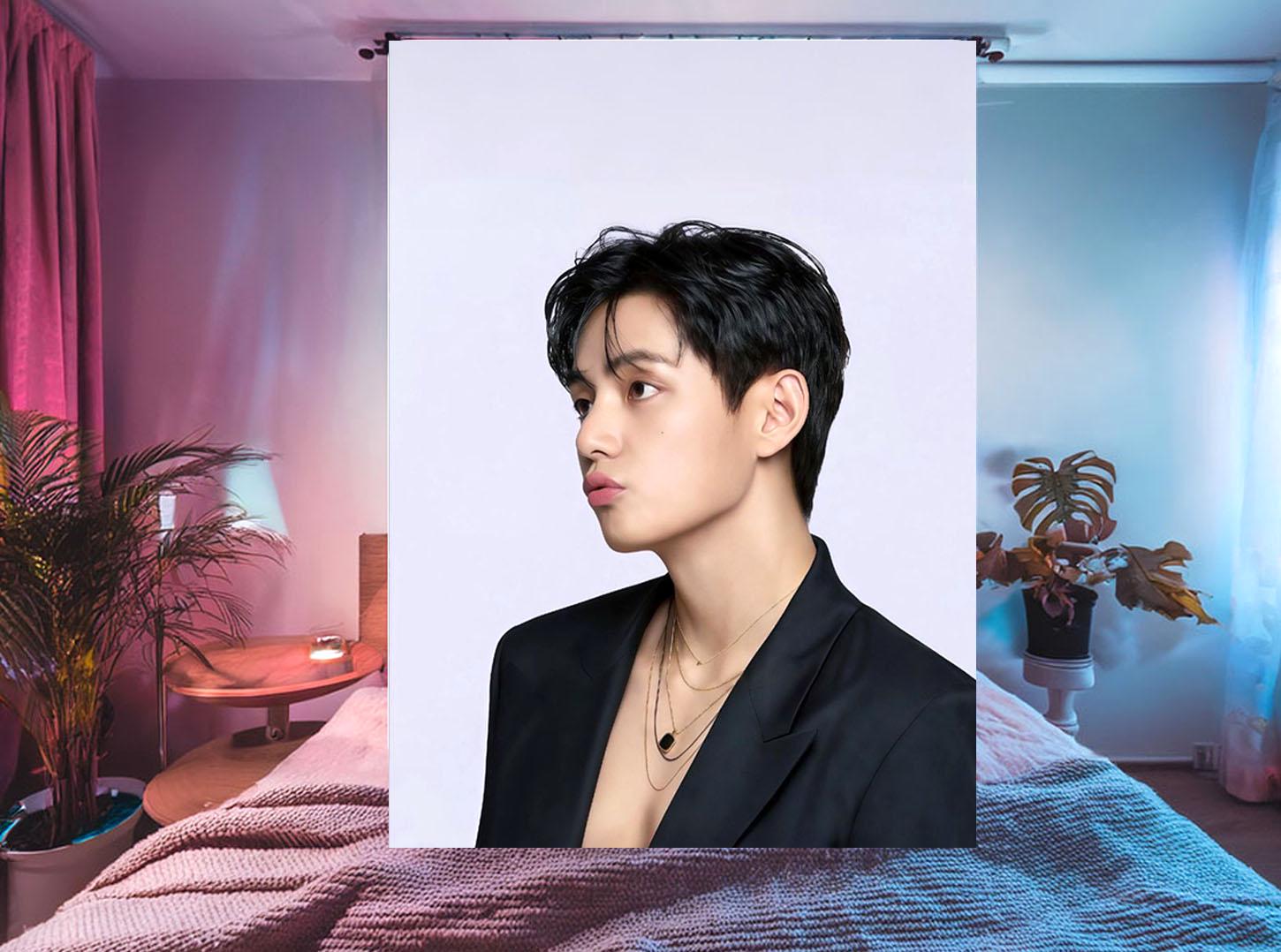 TaeHyung Hanging Tapestry | Bangtan Boys | Personalized Wall Art | Made to Order | Polyester Fabric | Ship Flag Banner