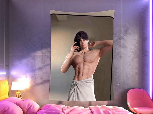 Rafayel Hanging Tapestry | Love and Deepspace | Personalized Wall Art | Made to Order | Polyester Fabric | Ship Flag Banner