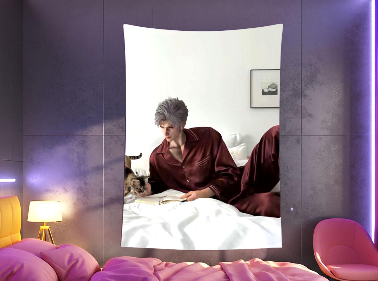 Sylus Hanging Tapestry | Love and Deepspace | Personalized Wall Art | Made to Order | Polyester Fabric | Ship Flag Banner