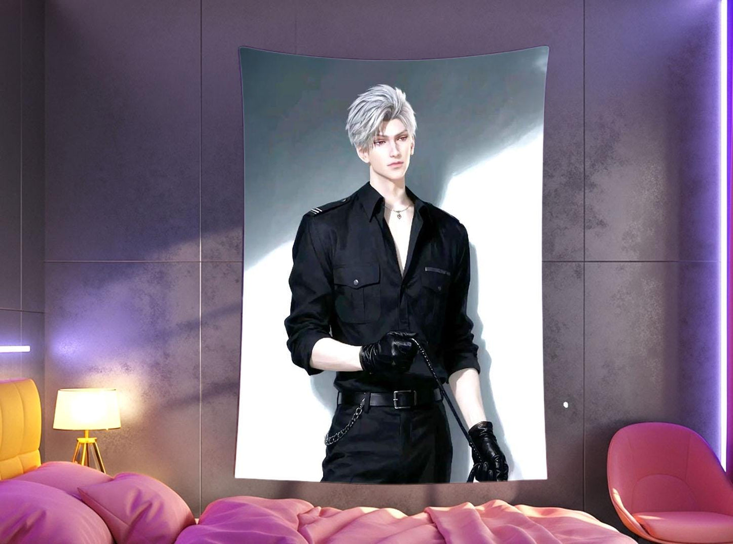 Sylus Hanging Tapestry | Love and Deepspace | Personalized Wall Art | Made to Order | Polyester Fabric | Ship Flag Banner