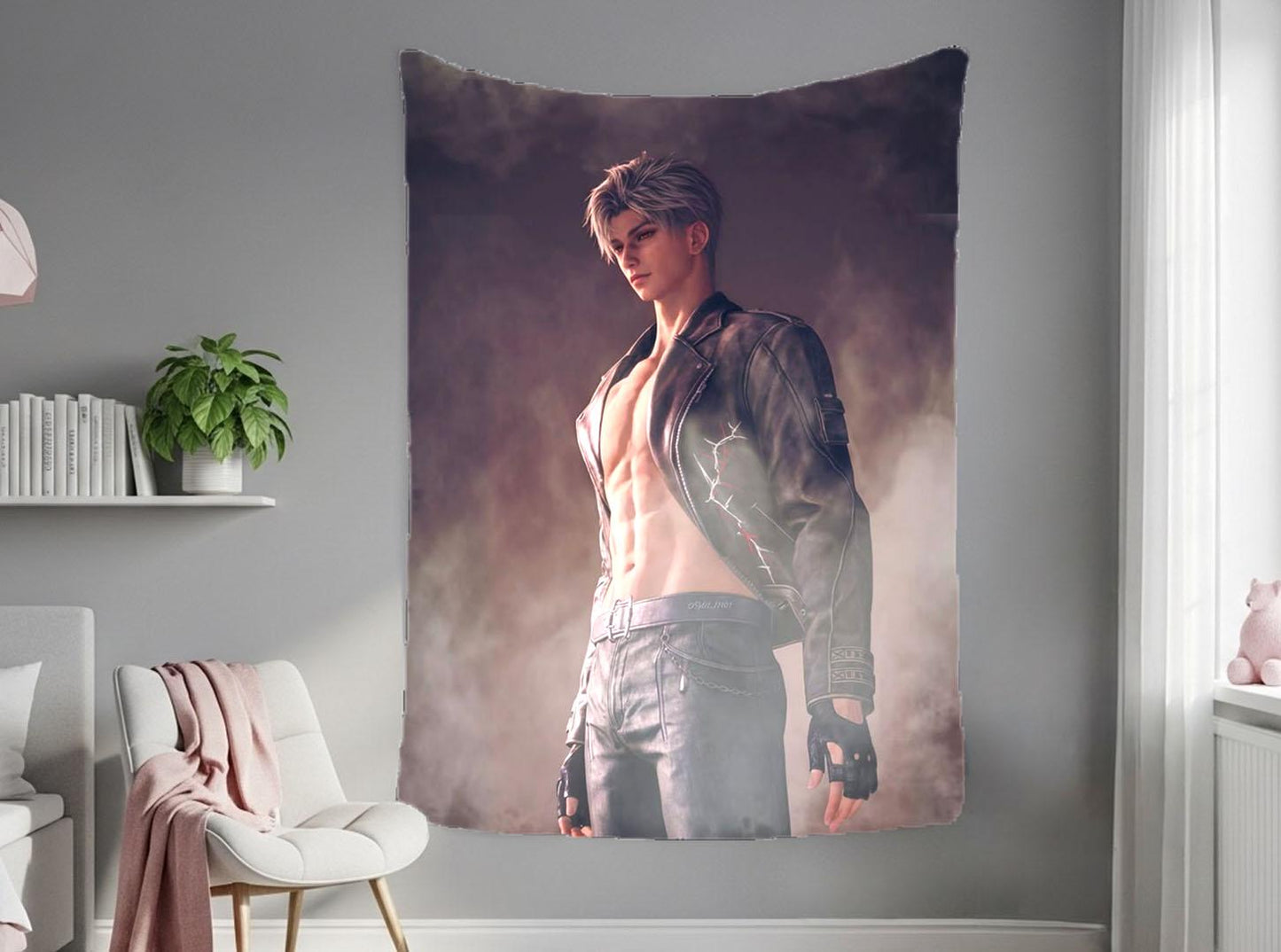 Sylus Hanging Tapestry | Love and Deepspace | Personalized Wall Art | Made to Order | Polyester Fabric | Ship Flag Banner