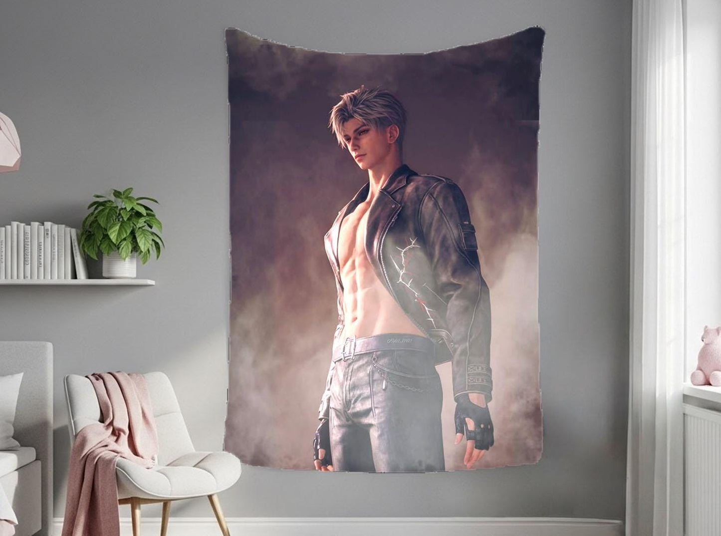 Sylus Hanging Tapestry | Love and Deepspace | Personalized Wall Art | Made to Order | Polyester Fabric | Ship Flag Banner