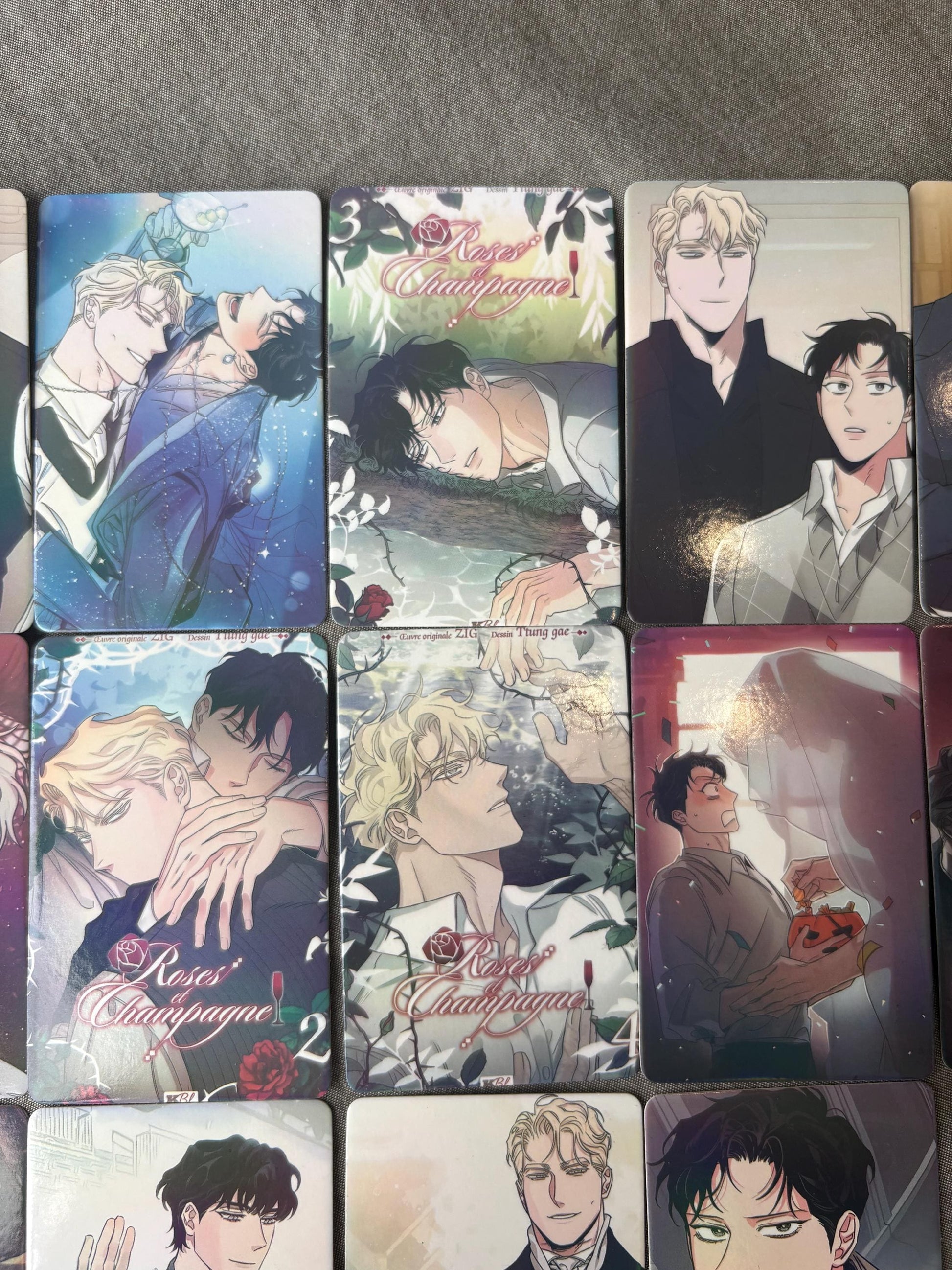 Rose and Champagne Lomo Cards: Jeong Leewon Caesar Manhwa (50pc)