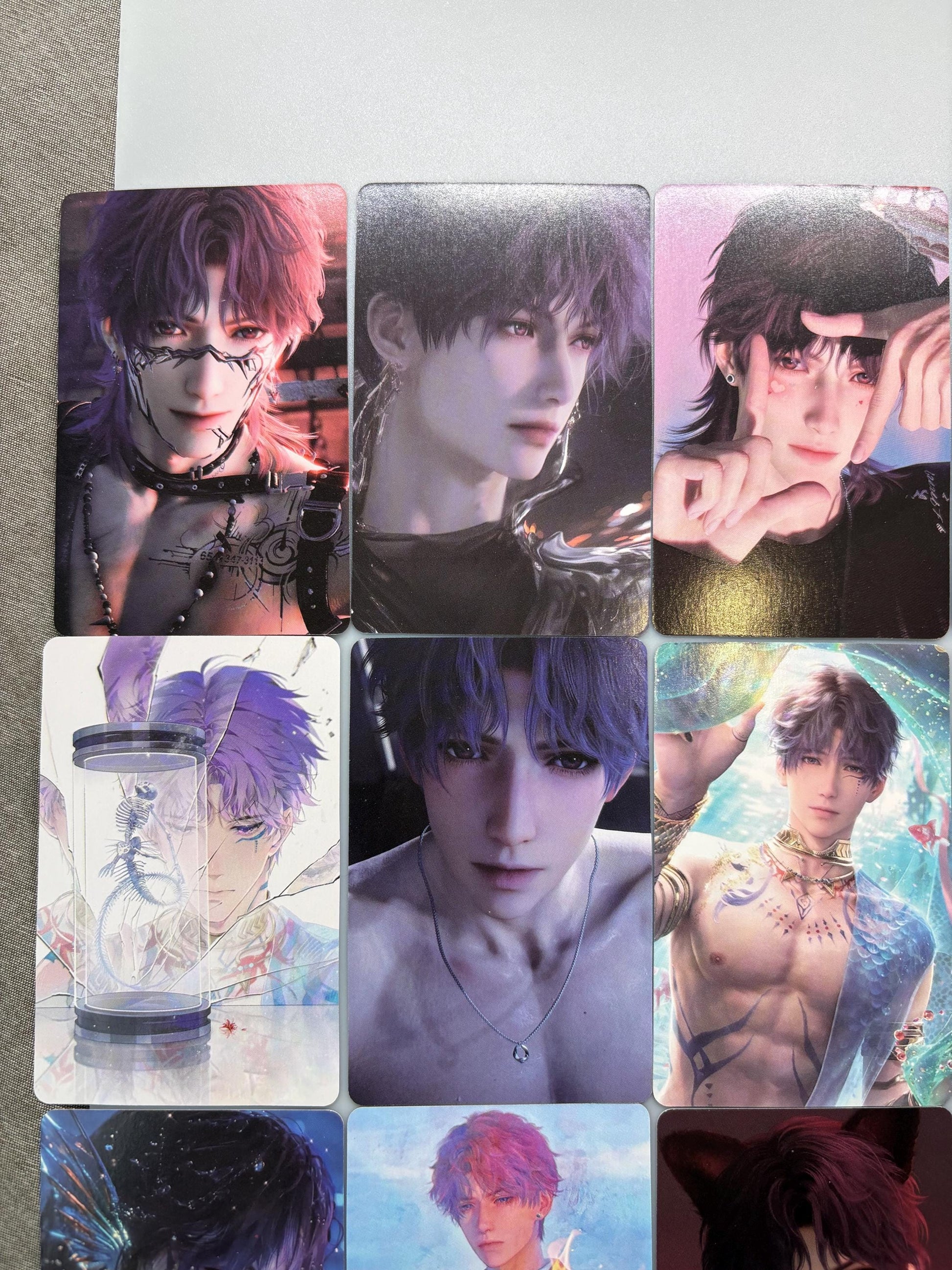 Rafayel Holographic Lomo Cards: Love and Deepspace Gamer Gift (50pcs)