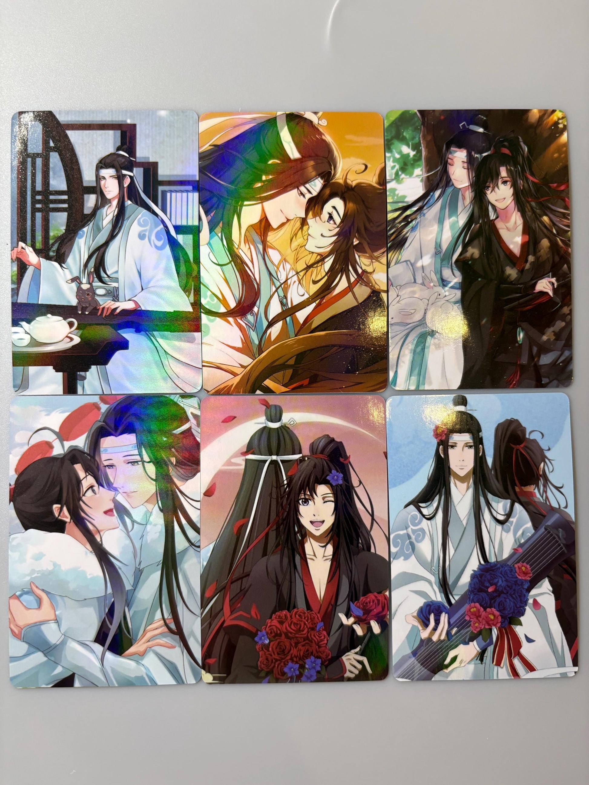 Mo Dao Zu Shi Lomo Cards: Wei Wuxian, Lan Wangji - 55pc Holographic Collection
