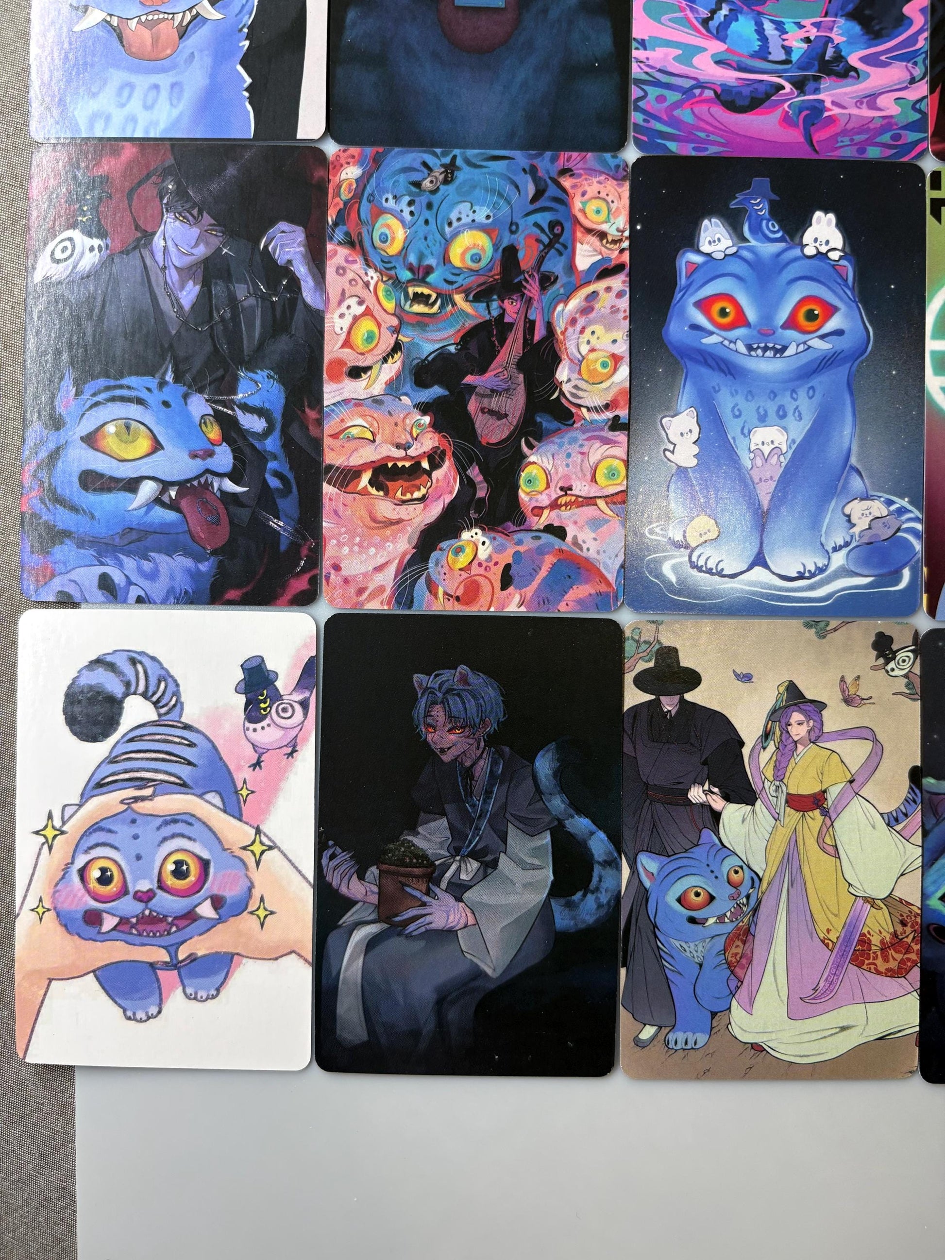 Derpy Tiger 55pc lomo cards fan made photocards kpop demon hunters gift