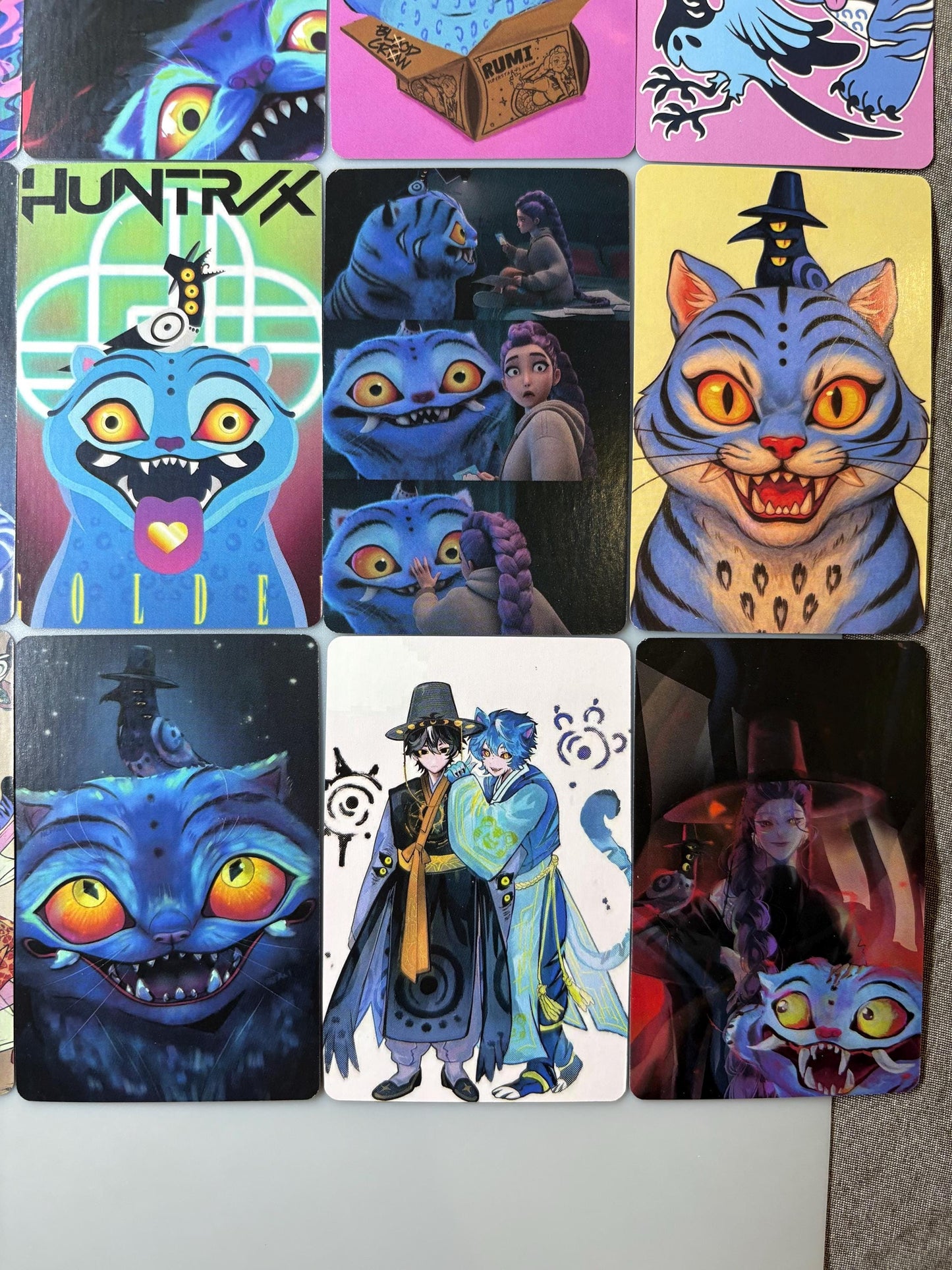 Derpy Tiger 55pc lomo cards fan made photocards kpop demon hunters gift