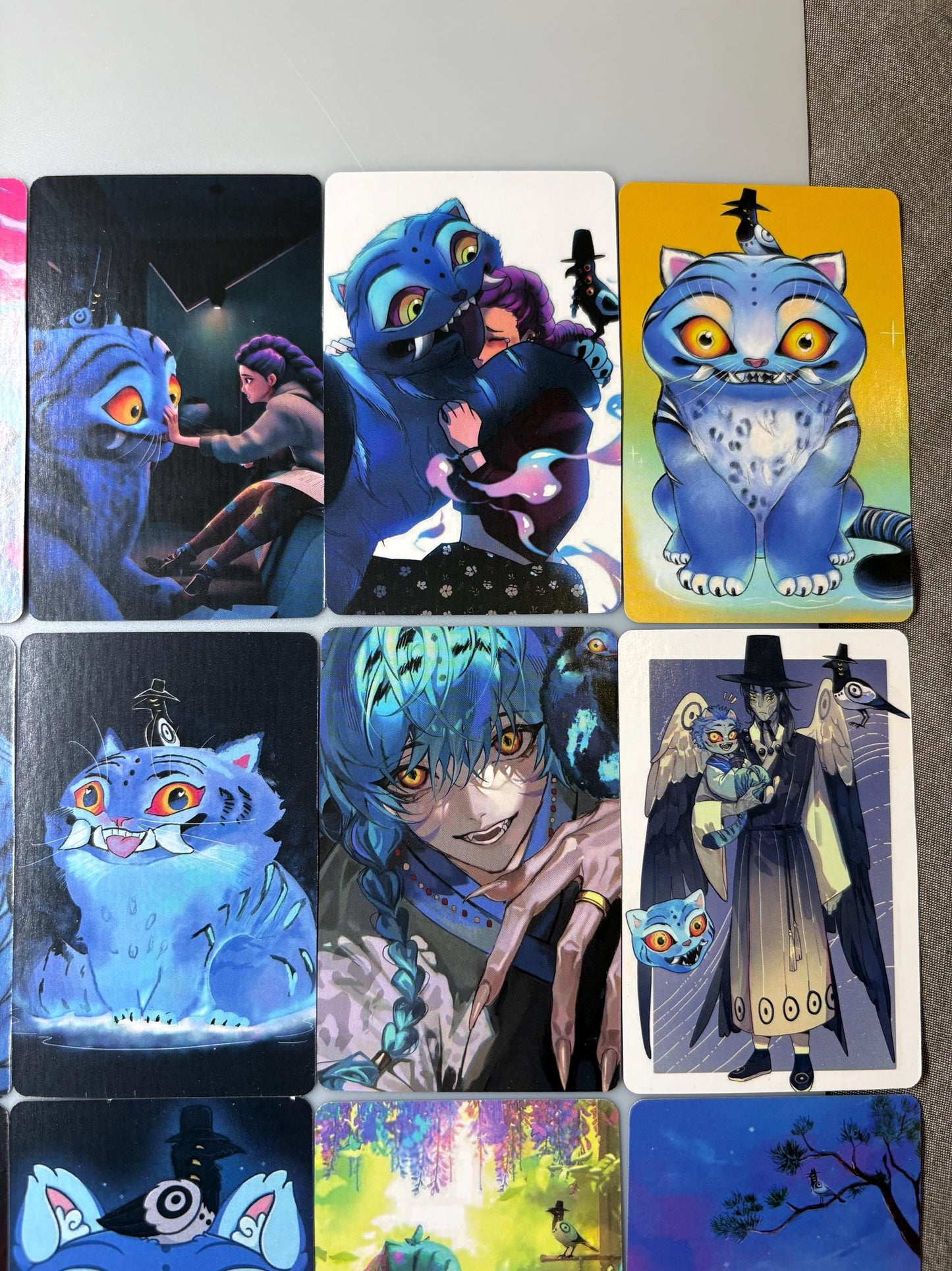 Derpy Tiger 55pc lomo cards fan made photocards kpop demon hunters gift