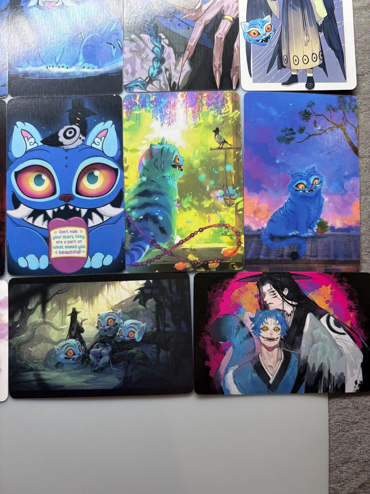 Derpy Tiger 55pc lomo cards fan made photocards kpop demon hunters gift