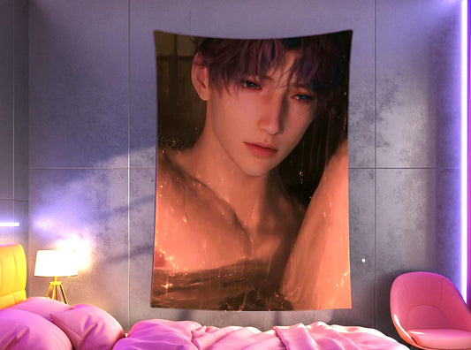 Rafayel Hanging Tapestry | Love and Deepspace | Personalized Wall Art | Made to Order | Polyester Fabric | Ship Flag Banner