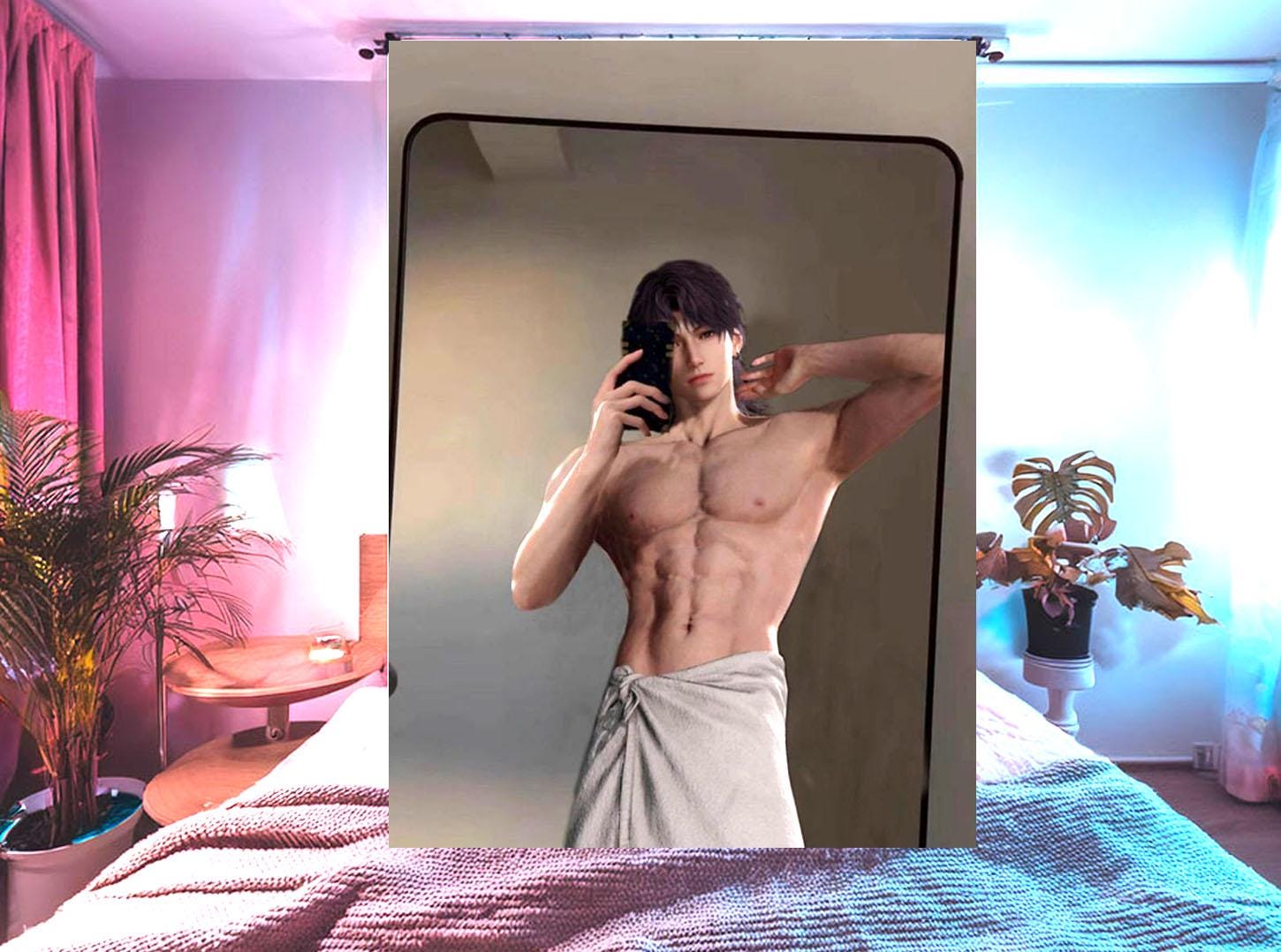 Rafayel Hanging Tapestry | Love and Deepspace | Personalized Wall Art | Made to Order | Polyester Fabric | Ship Flag Banner