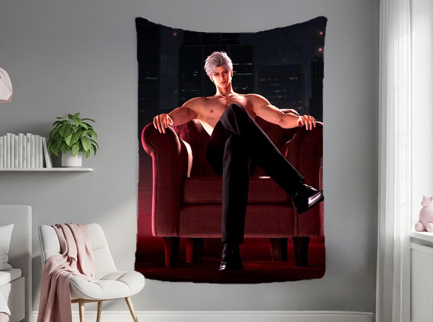 Sylus Hanging Tapestry | Love and Deepspace | Personalized Wall Art | Made to Order | Polyester Fabric | Ship Flag Banner