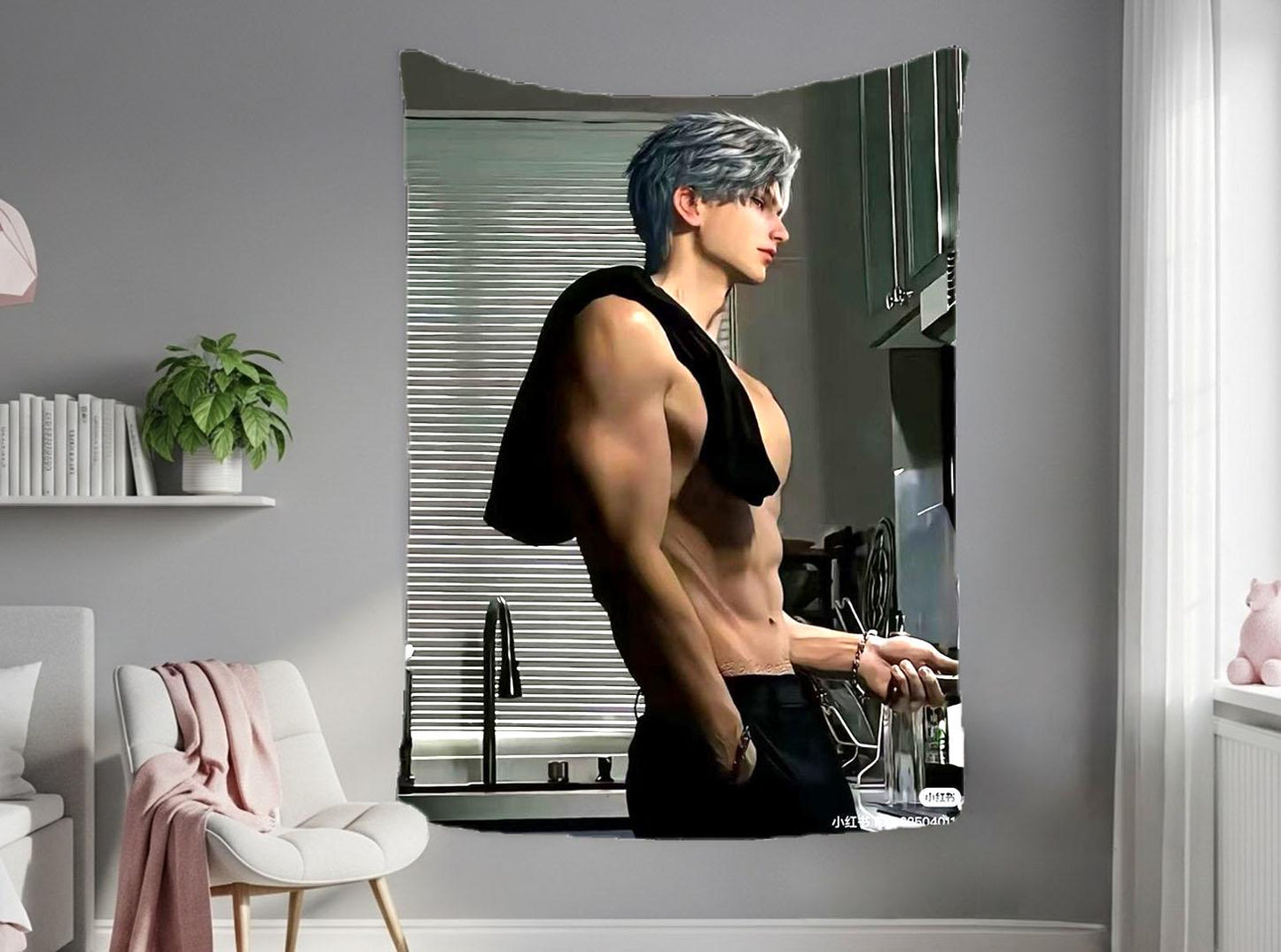 Sylus Hanging Tapestry | Love and Deepspace | Personalized Wall Art | Made to Order | Polyester Fabric | Ship Flag Banner