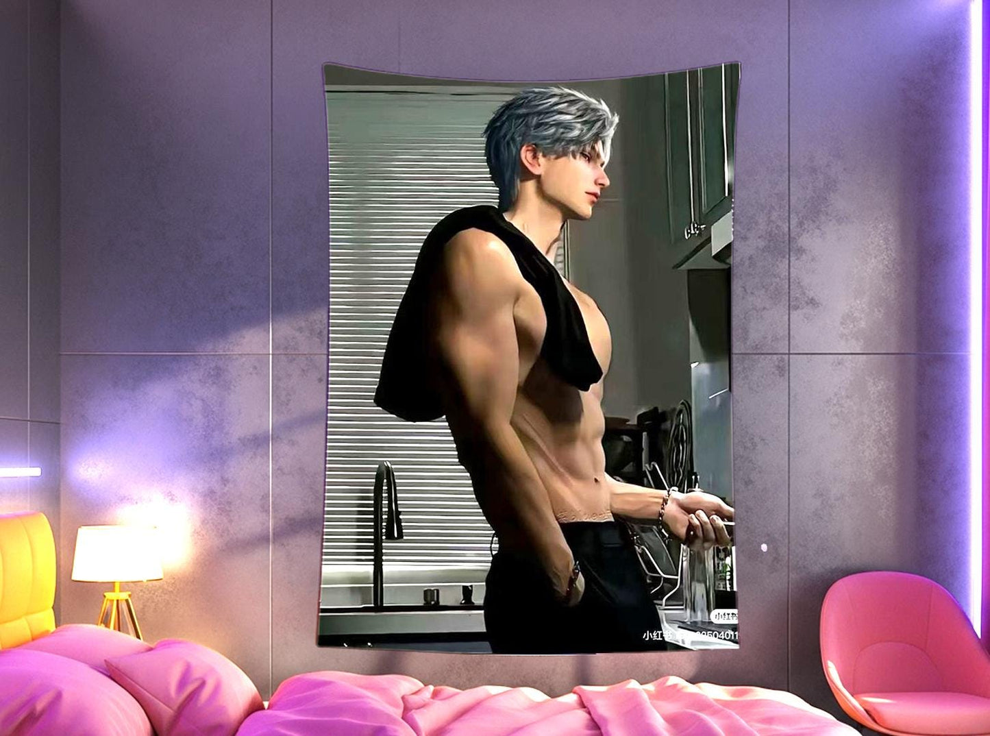 Sylus Hanging Tapestry | Love and Deepspace | Personalized Wall Art | Made to Order | Polyester Fabric | Ship Flag Banner