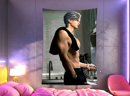 Sylus Hanging Tapestry | Love and Deepspace | Personalized Wall Art | Made to Order | Polyester Fabric | Ship Flag Banner