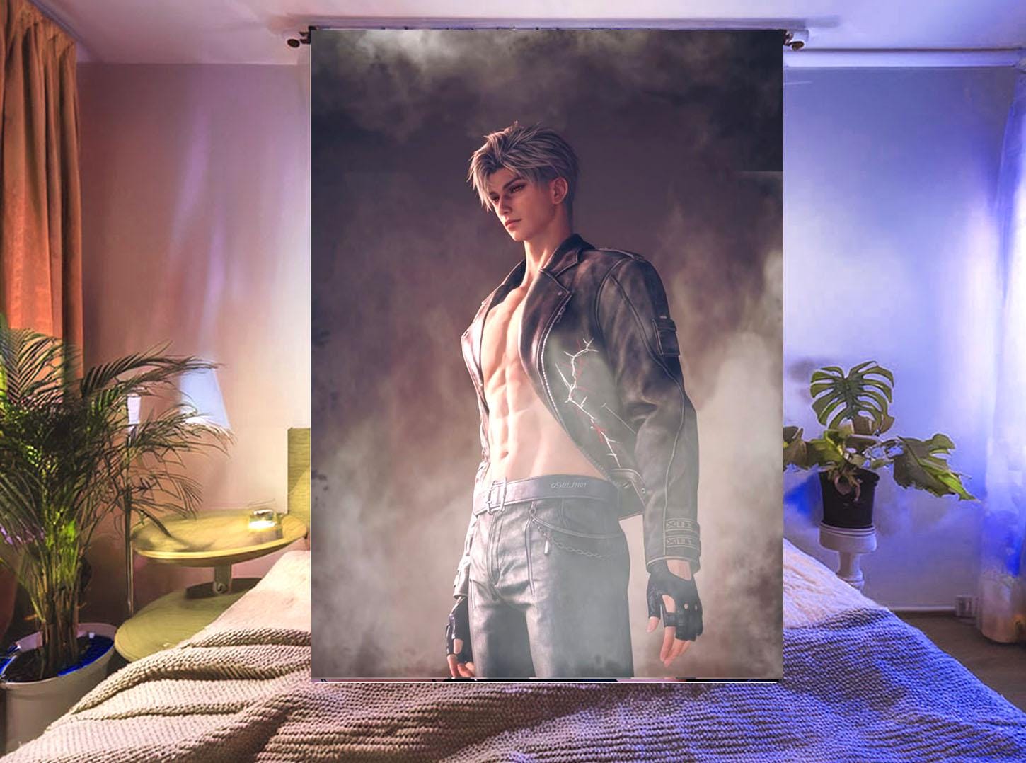 Sylus Hanging Tapestry | Love and Deepspace | Personalized Wall Art | Made to Order | Polyester Fabric | Ship Flag Banner