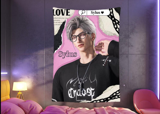 Sylus Hanging Tapestry | Love and Deepspace | Personalized Wall Art | Polyester Fabric | Ship Flag Banner