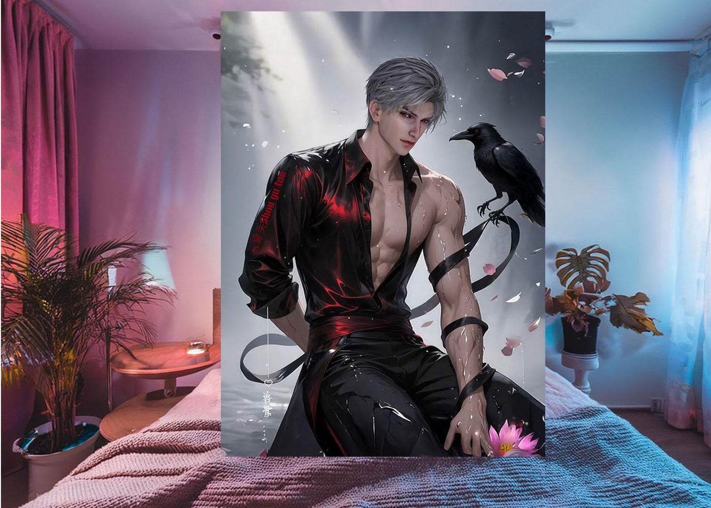 Sylus Hanging Tapestry | Love and Deepspace | Personalized Wall Art | Polyester Fabric | Ship Flag Banner