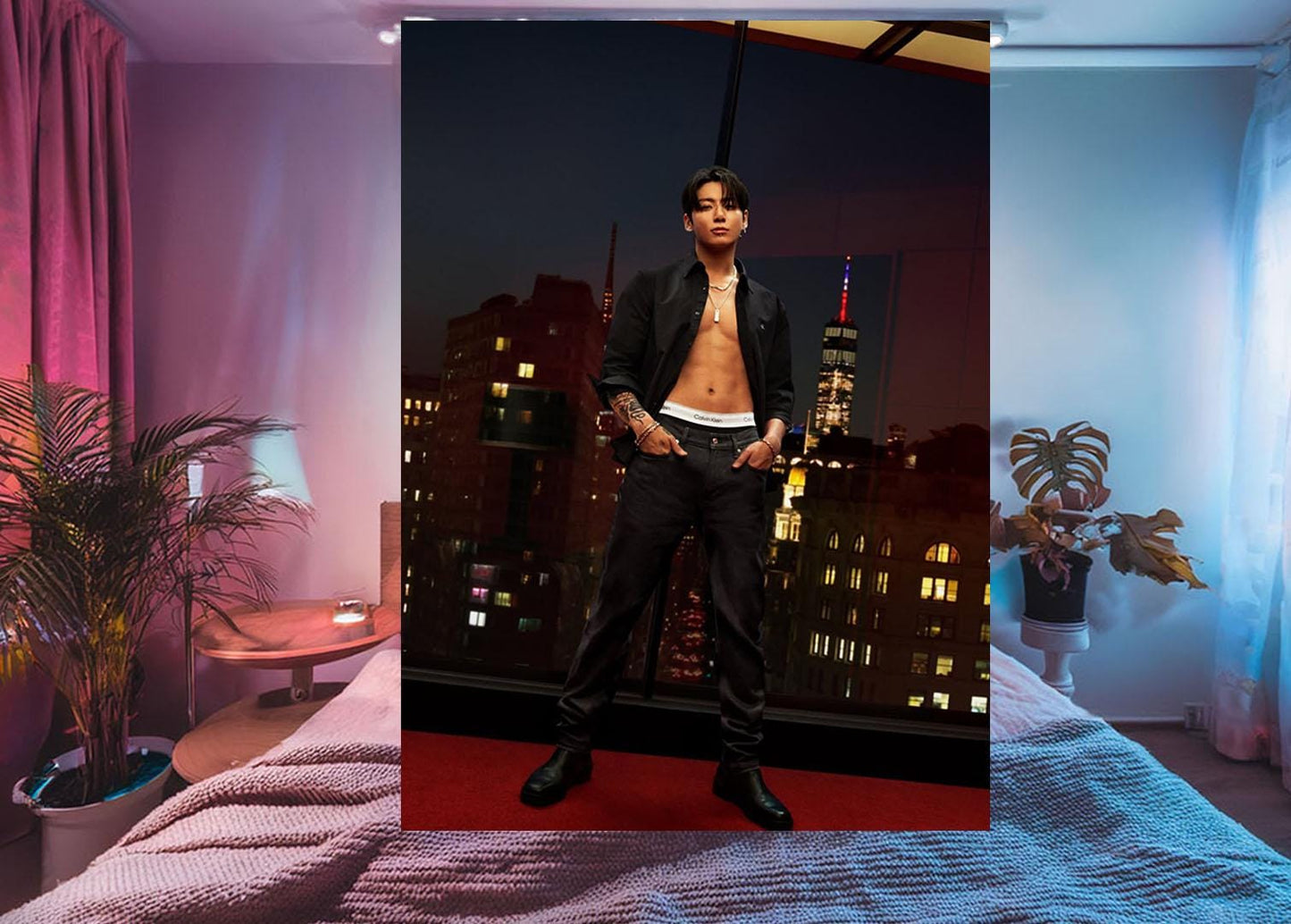 Jungkook Hanging Tapestry | Bantan Boys | Personalized Wall Art | Polyester Fabric | Ship Flag Banner