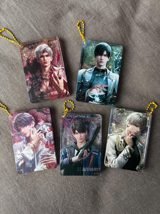 LaDS Acrylic quicksand keychains! Sylus Xavier Rafayel Zayne Caleb Otome gamer gift